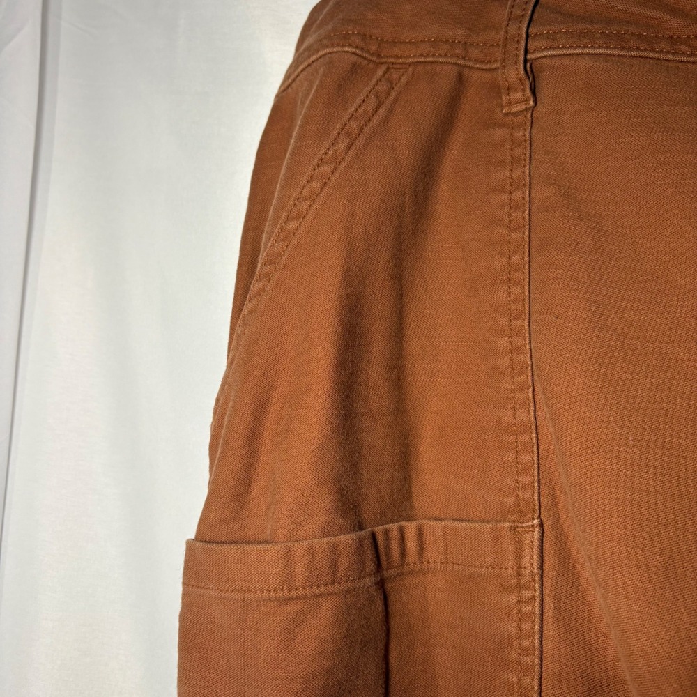 REI Co-op Women Rust Brown Canvas‎ Jogger Pants High Rise Utility Hiking Stretch - Picture 9 of 12